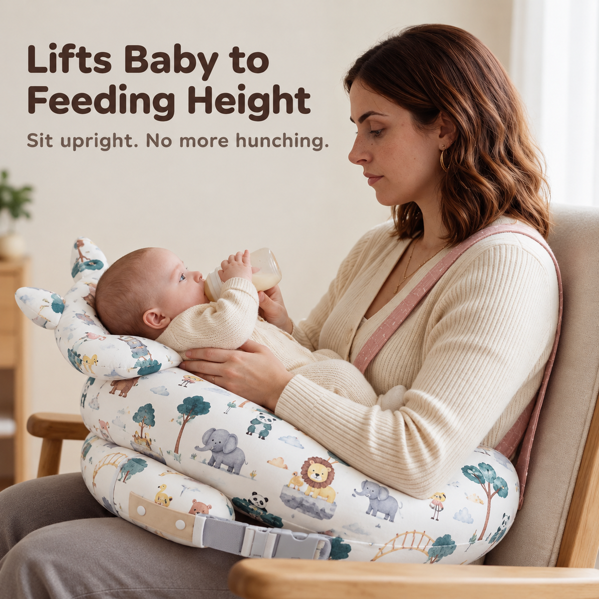 Nuzzly – Hands-Free Nursing Pillow